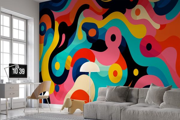 Colorful pattern with circles and dots Colorful pattern with circles and dots