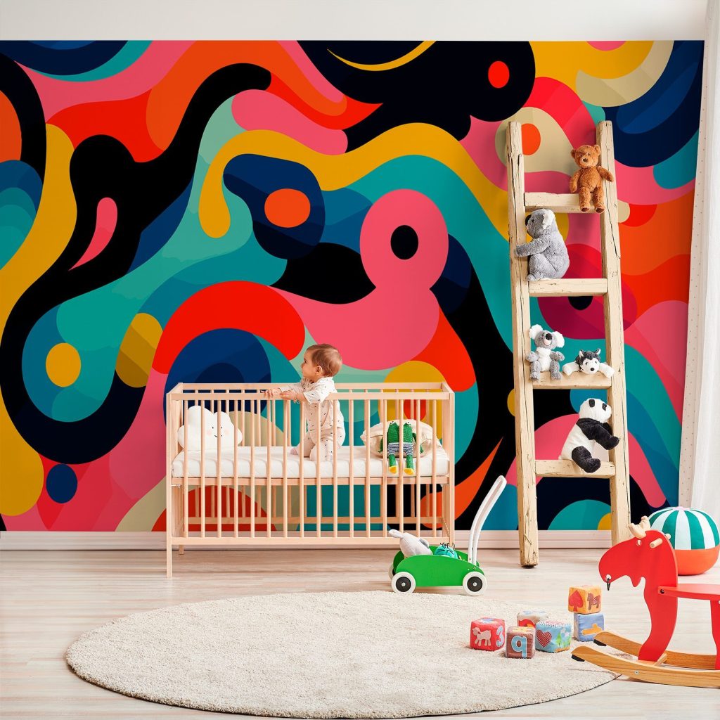 Colorful pattern with circles and dots Colorful pattern with circles and dots