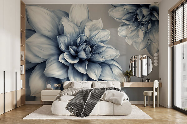 Elegant floral design in monochrome tones Elegant floral design in monochrome tones