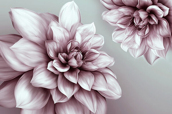 Delicate blooms in soft hues