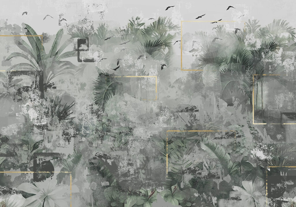 Painting of a tropical forest Painting of a tropical forest