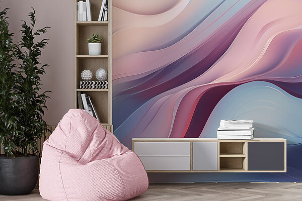 Colorful wavy lines on a surface Colorful wavy lines on a surface