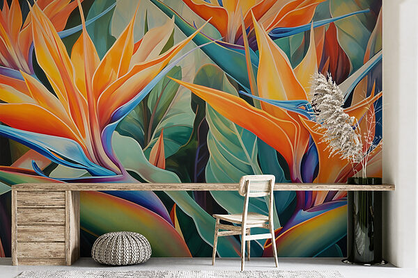 Vibrant colors in floral display Vibrant colors in floral display