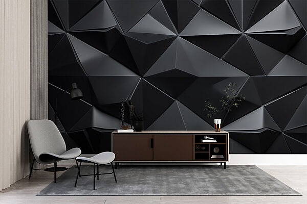 Black and grey triangle pattern Black and grey triangle pattern
