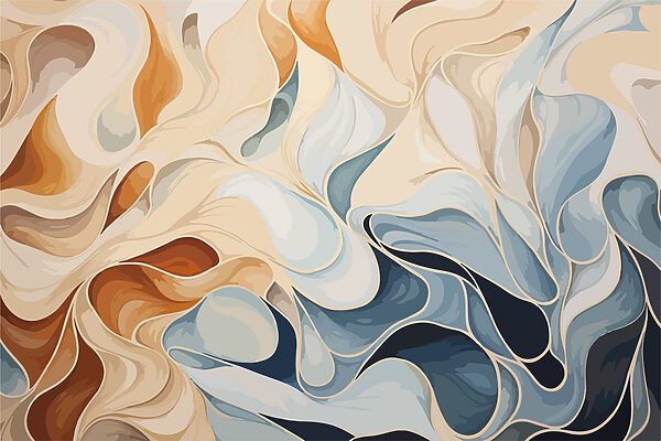 Colorful swirls of paint Colorful swirls of paint