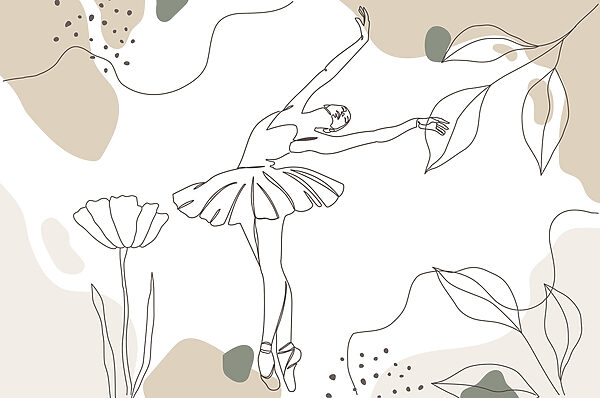 Drawing of a ballerina w01994p 600x398 - Drawing of a ballerina