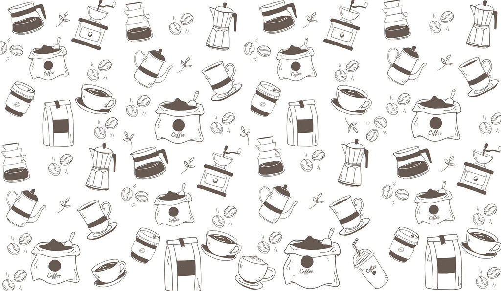 Pattern of coffee and tea Pattern of coffee and tea