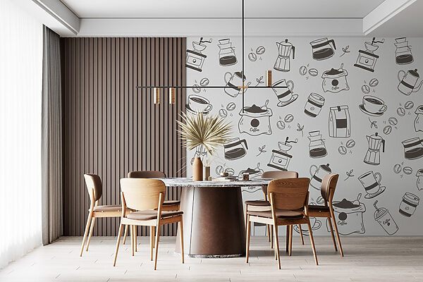 Pattern of coffee and tea Pattern of coffee and tea