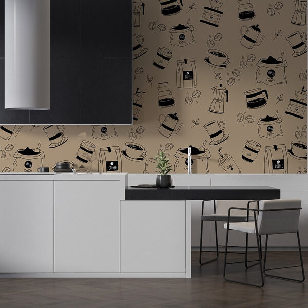Pattern of coffee items Pattern of coffee items