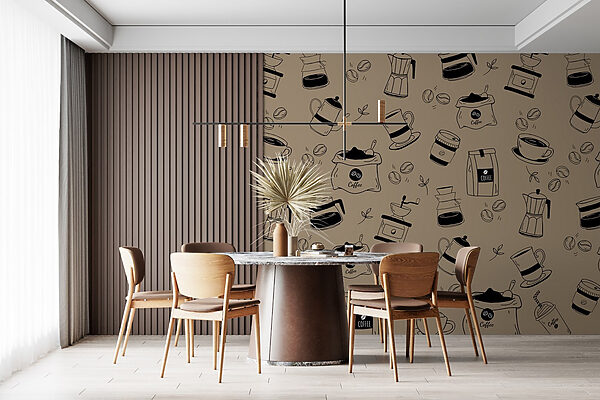 Pattern of coffee items Pattern of coffee items