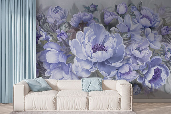Painting of flowers and leaves Painting of flowers and leaves