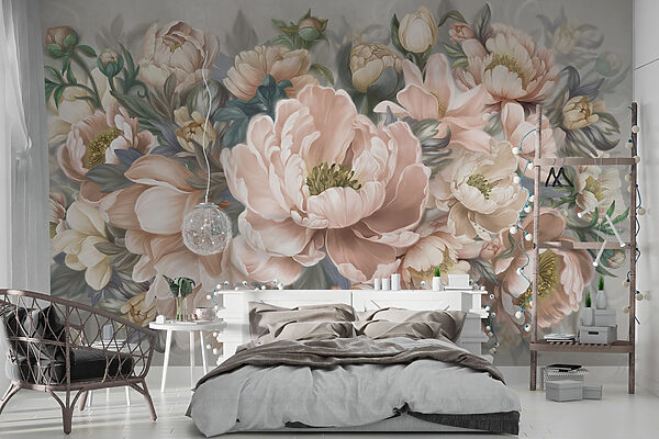 Delicate blooms in soft pastel hues Delicate blooms in soft pastel hues