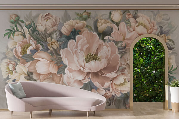 Delicate blooms in soft pastel hues Delicate blooms in soft pastel hues