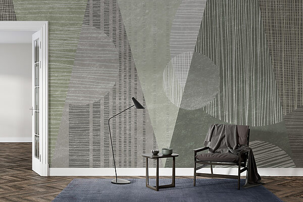 Abstract shapes in muted tones. Abstract shapes in muted tones.