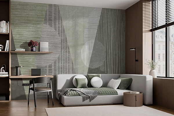 Abstract shapes in muted tones. Abstract shapes in muted tones.