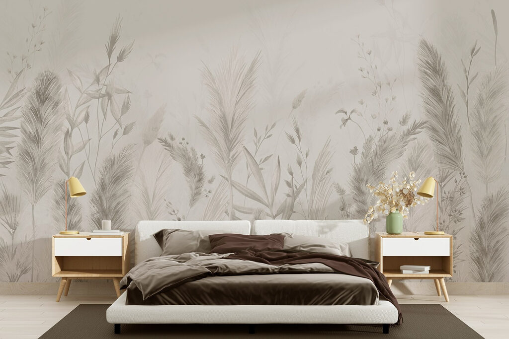 Whimsical botanical illustration in neutrals Whimsical botanical illustration in neutrals
