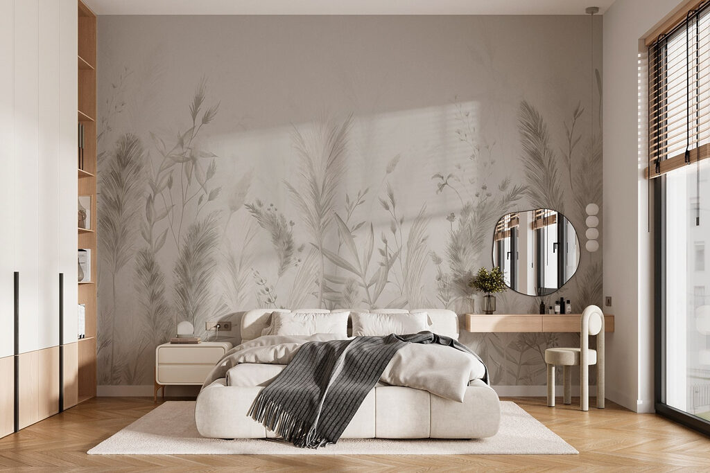 Whimsical botanical illustration in neutrals Whimsical botanical illustration in neutrals