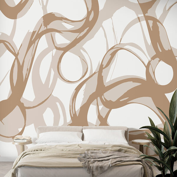 White and brown swirls White and brown swirls