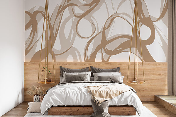 White and brown swirls White and brown swirls