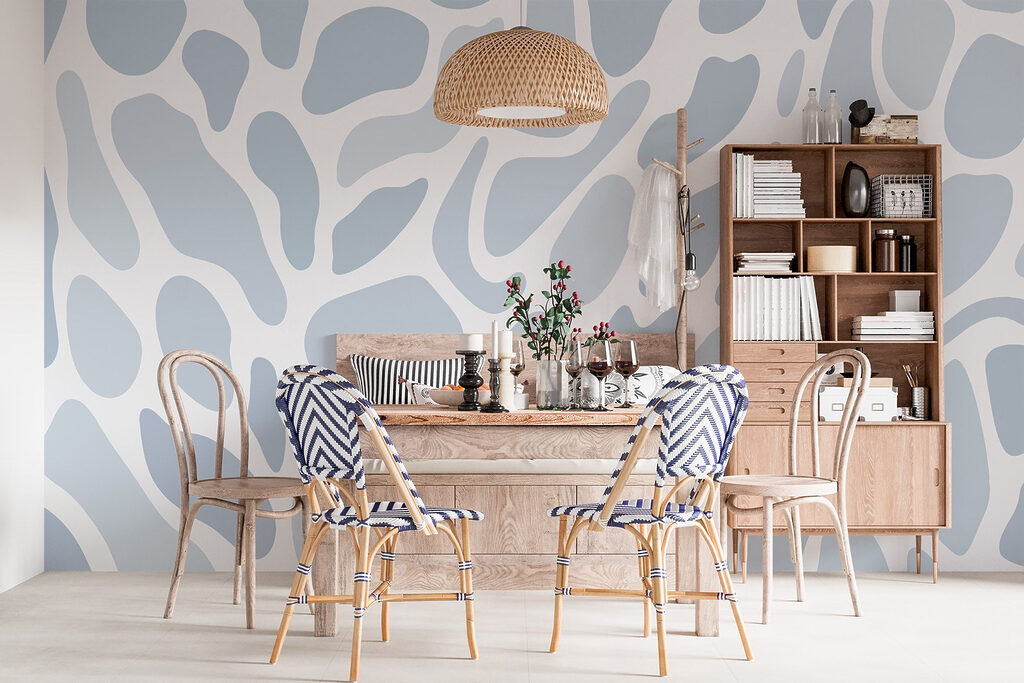 White and gray pattern
