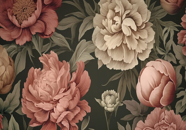 Wallpaper with flowers Wallpaper with flowers
