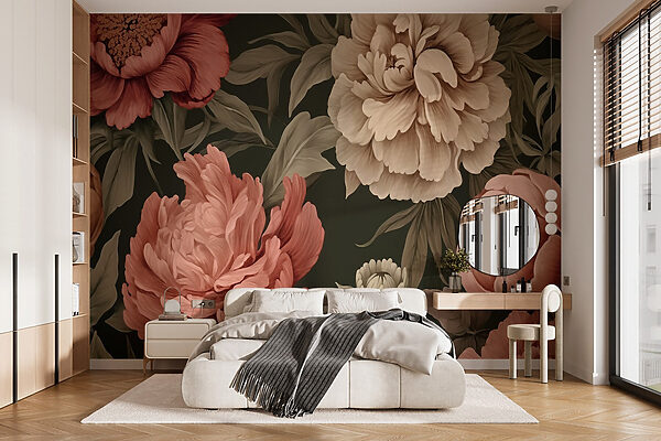 Wallpaper with flowers Wallpaper with flowers