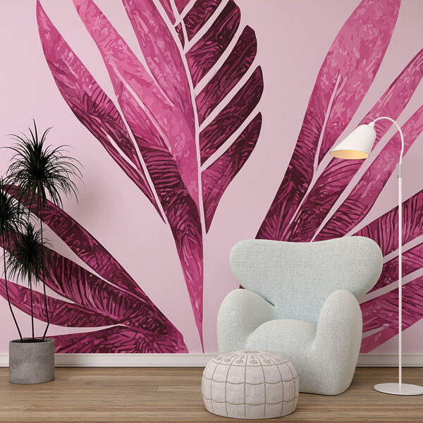 Elegant pink foliage on soft background Elegant pink foliage on soft background