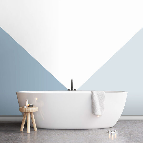 White and blue triangle White and blue triangle