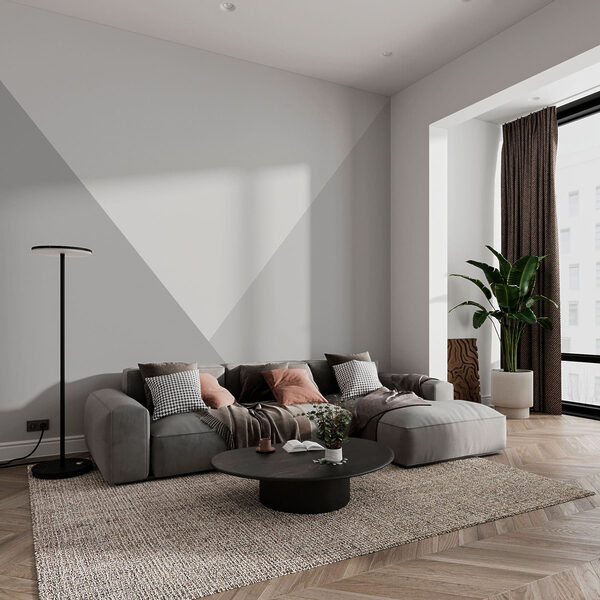 White and grey triangle White and grey triangle