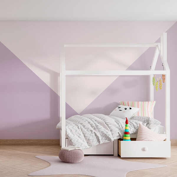 Purple and white triangle Purple and white triangle