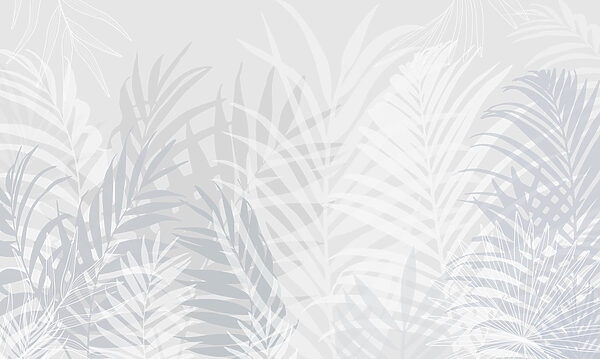 Grey and white background with leaves Grey and white background with leaves