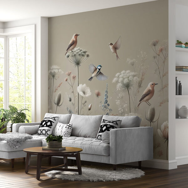 Birds on flowers and plants Birds on flowers and plants