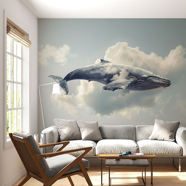 Whale flying in the sky Whale flying in the sky