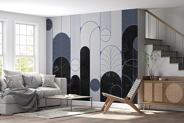 Black and white patterned wall Black and white patterned wall