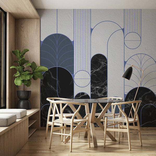 Black and white patterned wall Black and white patterned wall