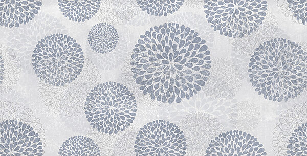 Wallpaper with circles and flowers Wallpaper with circles and flowers