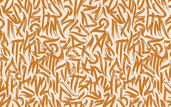 Pattern of letters on a white background Pattern of letters on a white background