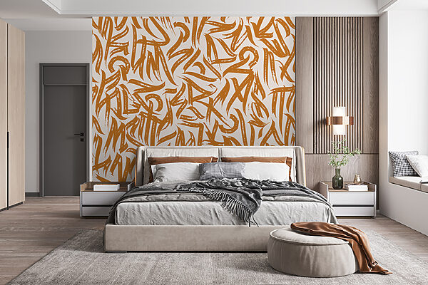 Pattern of letters on a white background Pattern of letters on a white background