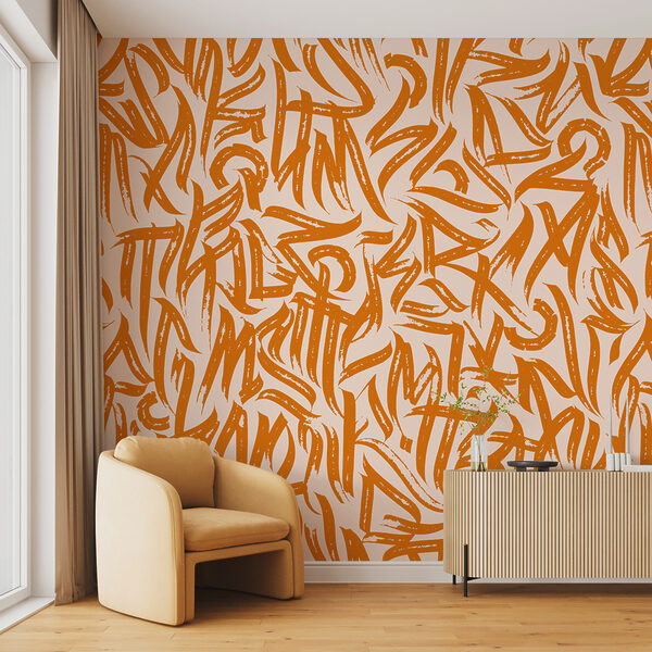 Pattern of letters on a white background Pattern of letters on a white background