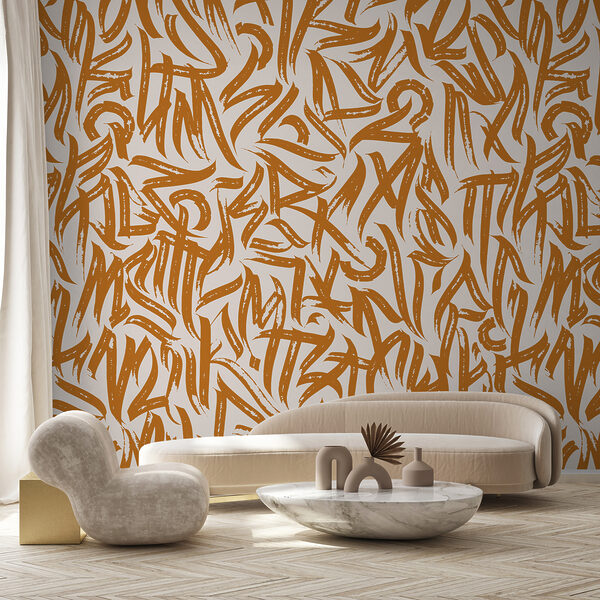 Pattern of letters on a white background Pattern of letters on a white background