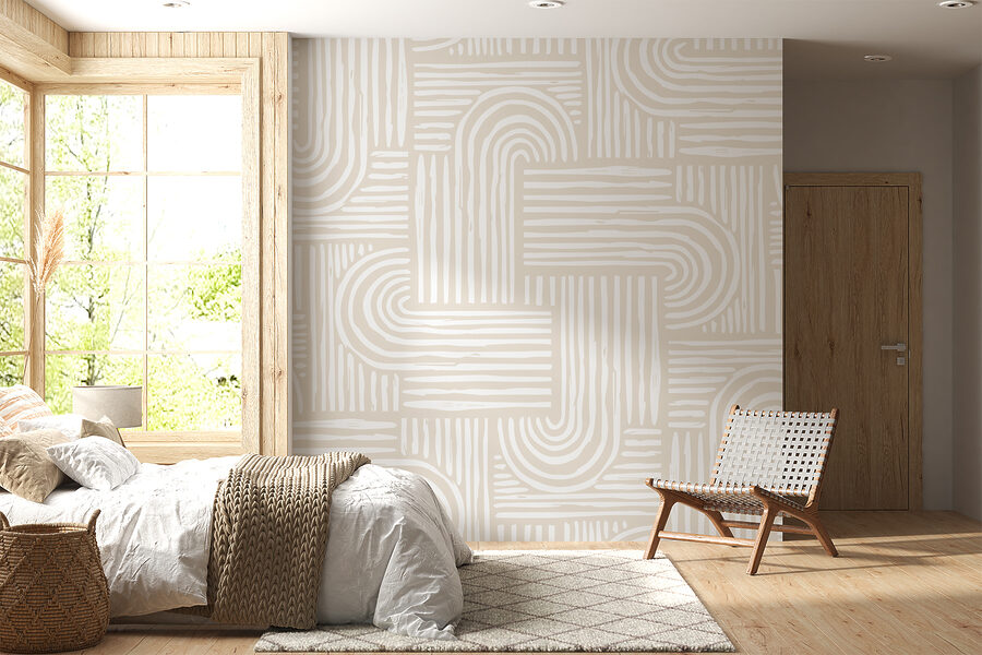 White and gray pattern