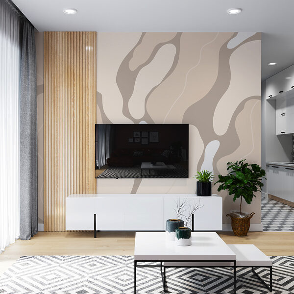 Abstract shapes in soft tones. Abstract shapes in soft tones.