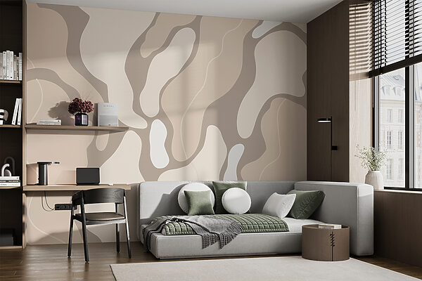 Abstract shapes in soft tones. Abstract shapes in soft tones.