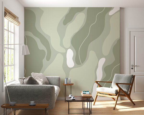 Abstract waves in calming hues Abstract waves in calming hues