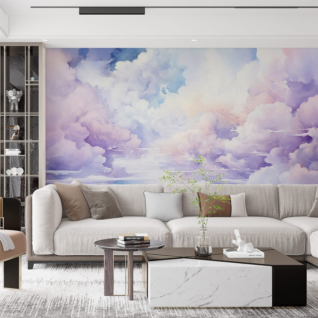 Watercolor painting of clouds Watercolor painting of clouds