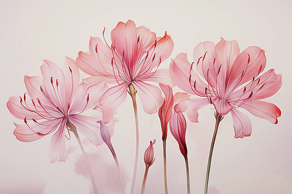 Group of pink flowers Group of pink flowers