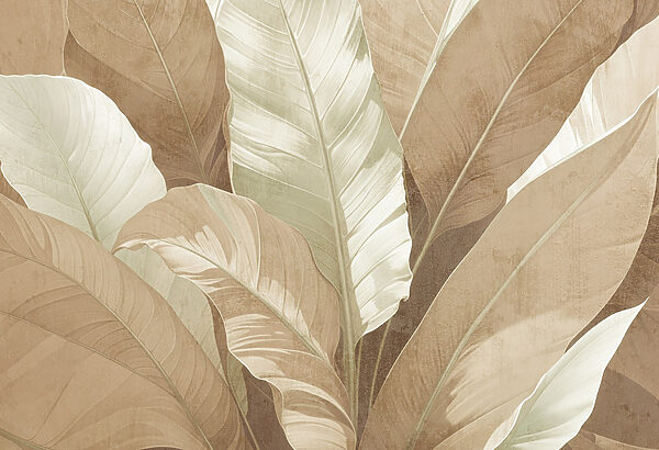 Serene foliage in muted tones Serene foliage in muted tones