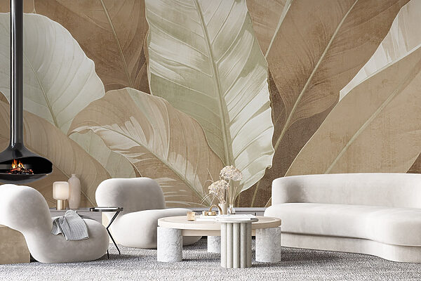 Serene foliage in muted tones Serene foliage in muted tones