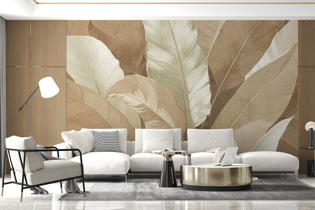 Serene foliage in muted tones Serene foliage in muted tones