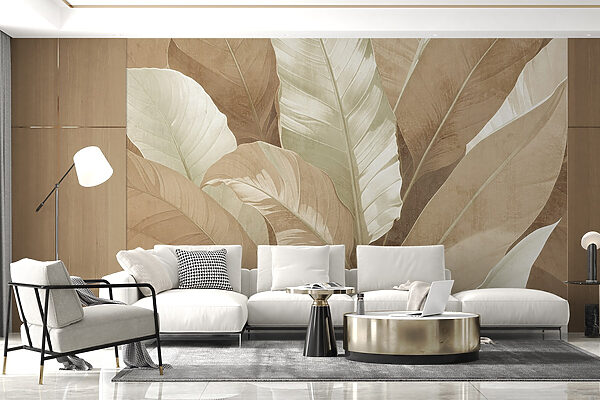 Serene foliage in muted tones Serene foliage in muted tones